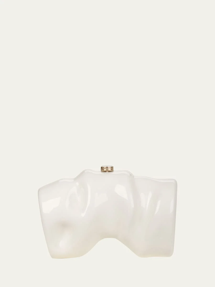 Scrunch Acrylic Clutch Bag - 1