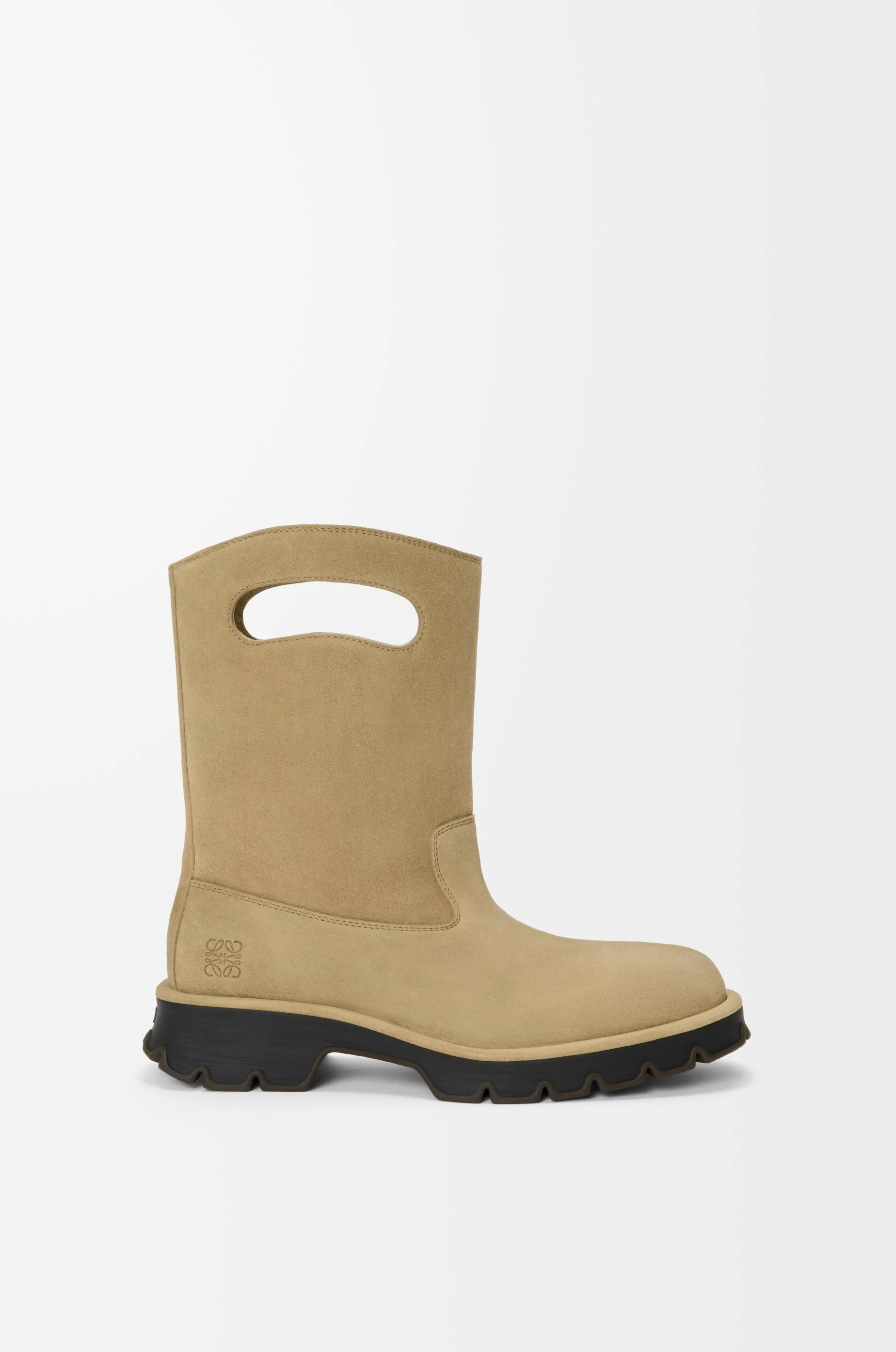 Bobby boot in waxed split calfskin - 1