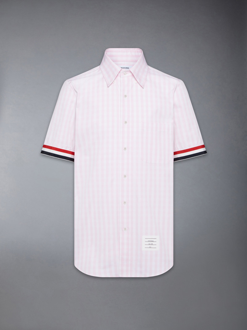 GINGHAM CHECK POPLIN SHORT SLEEVE SHIRT 1