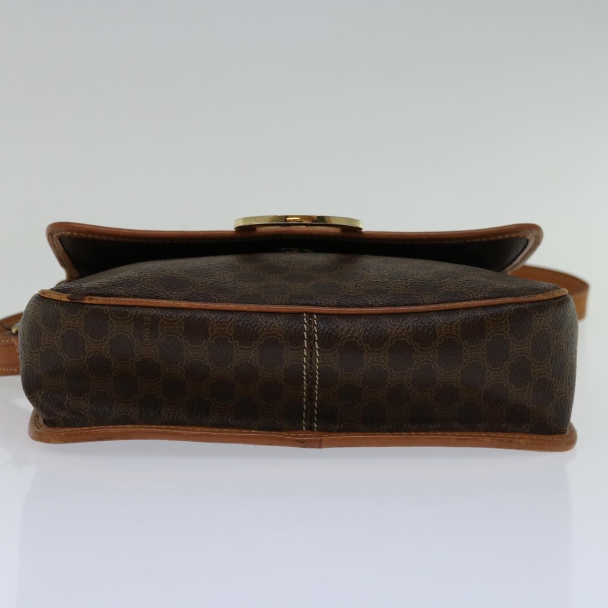 CELINE Macadam Canvas Shoulder Bag Pvc Brown - 9