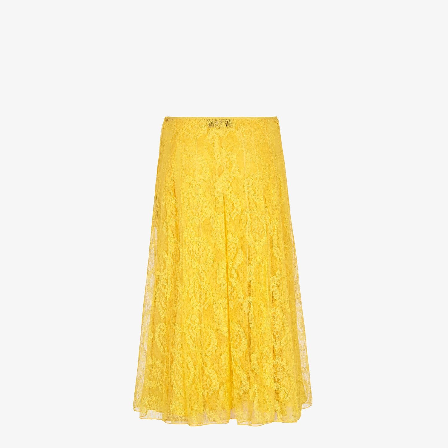 Yellow lace skirt - 2