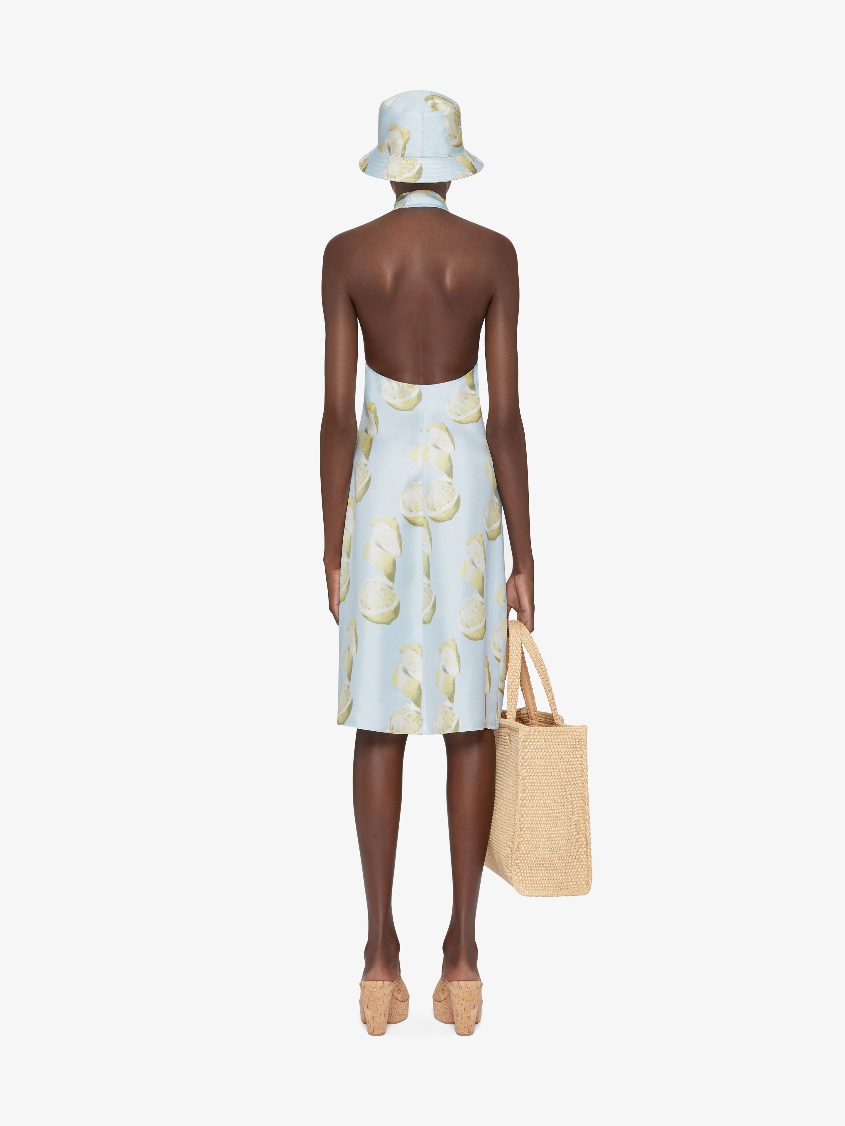PRINTED DRESS IN SILK - 4