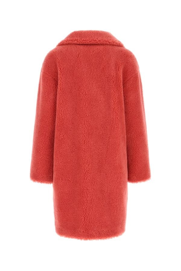 Stand Studio Woman Light Red Teddy Camille Cocoon Coat - 2