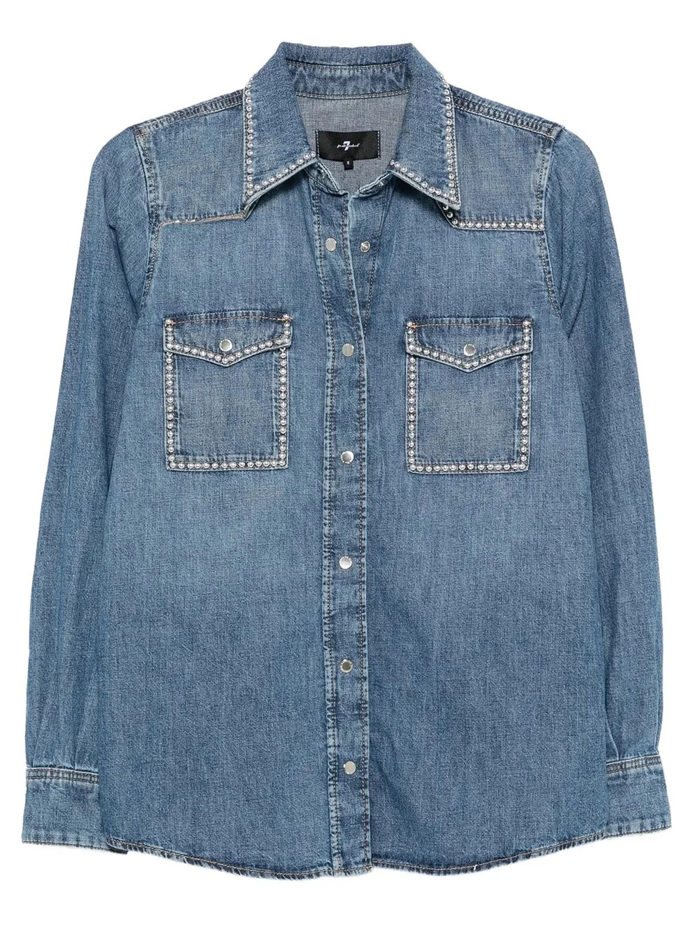 WESTERN DENIM SHIRT WITH STUDS - 1