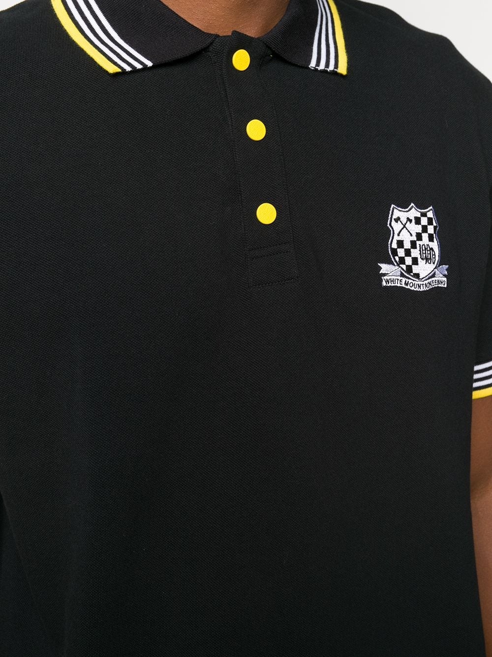 striped trim polo shirt - 5