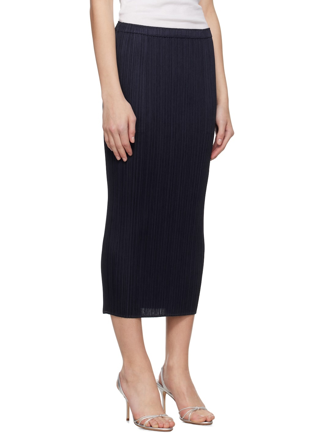 Navy June New Colorful Basics 4 Midi Skirt - 2