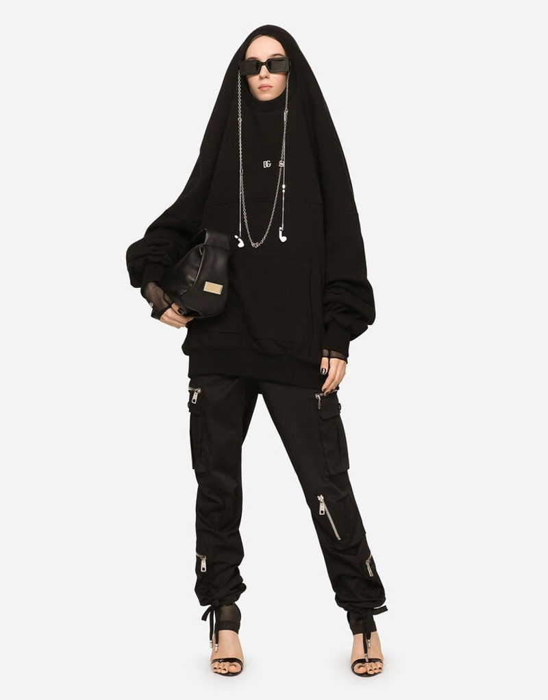 Hoodie with cut-out and DG logo 2