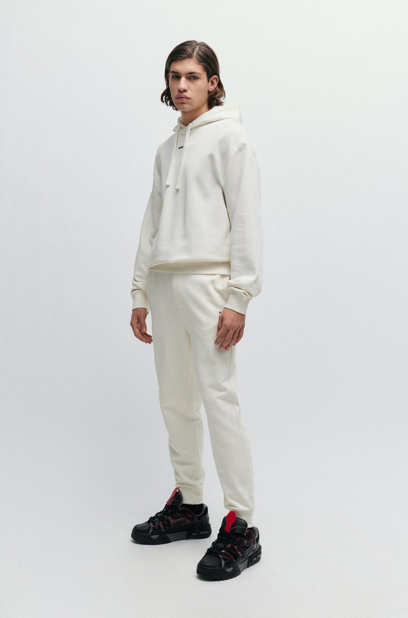 HUGO COTTON-TERRY TRACKSUIT BOTTOMS WITH LOGO PRINT outlook
