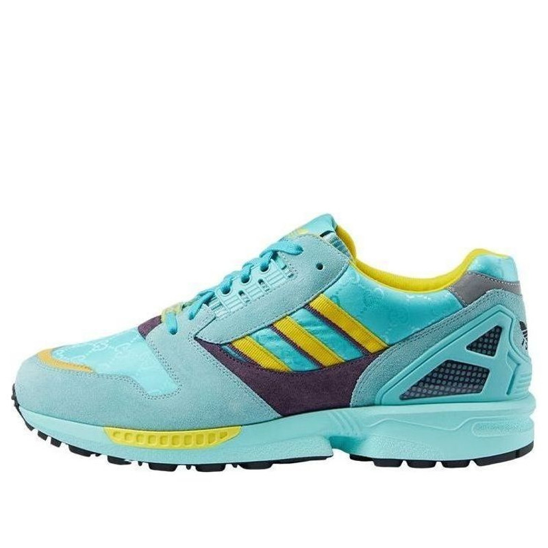 adidas Originals GUCCI ZX 8000 Sneakers 'Aqua Blue Yellow Brown' 721936-AAA9L-4644 - 1
