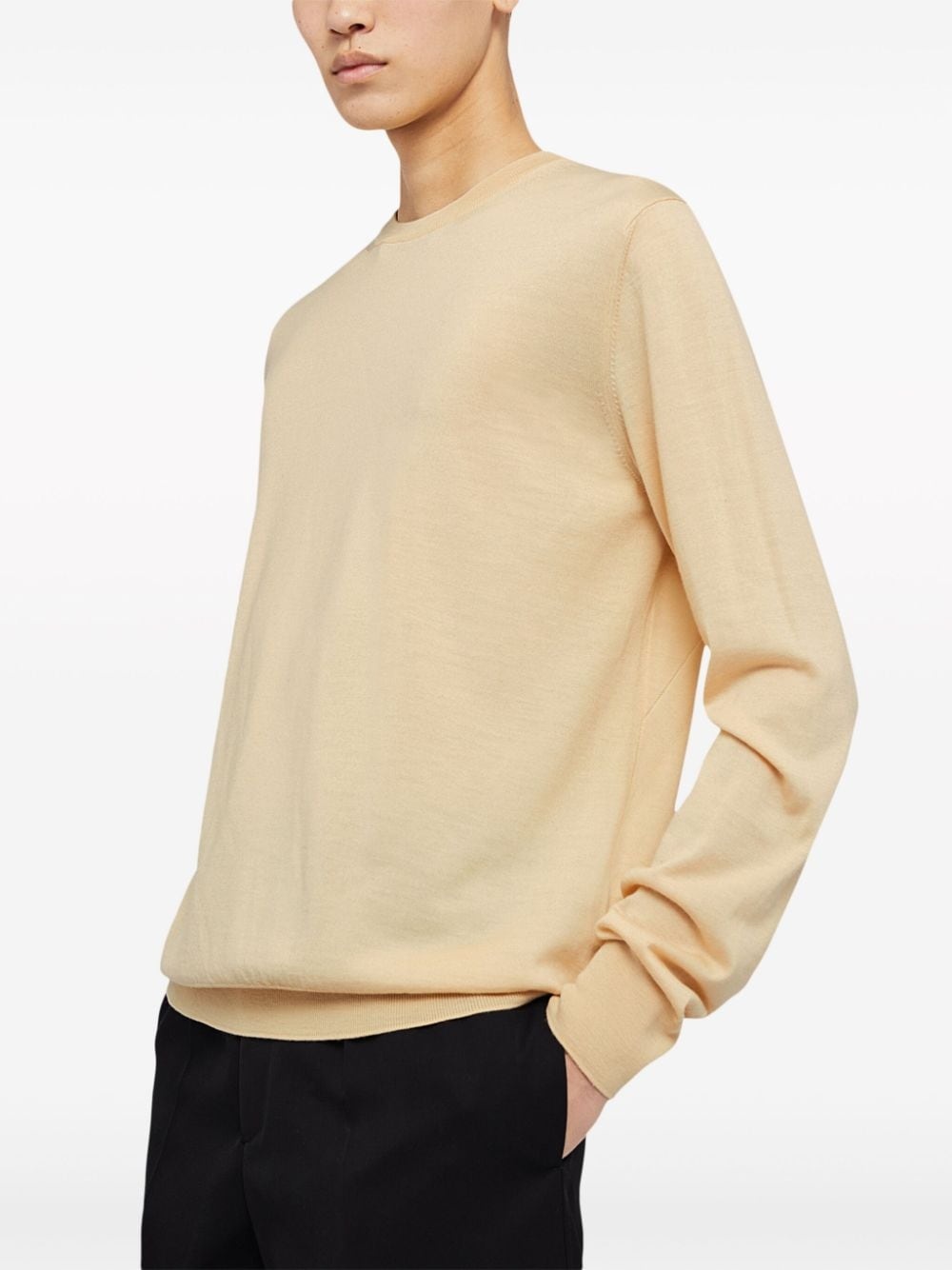 crew-neck wool jumper - 2