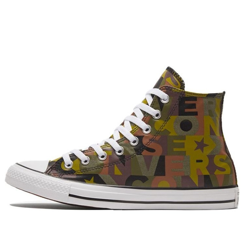 Converse Chuck Taylor All Star High Top 'Black Brown Yellow' 168713F - 1