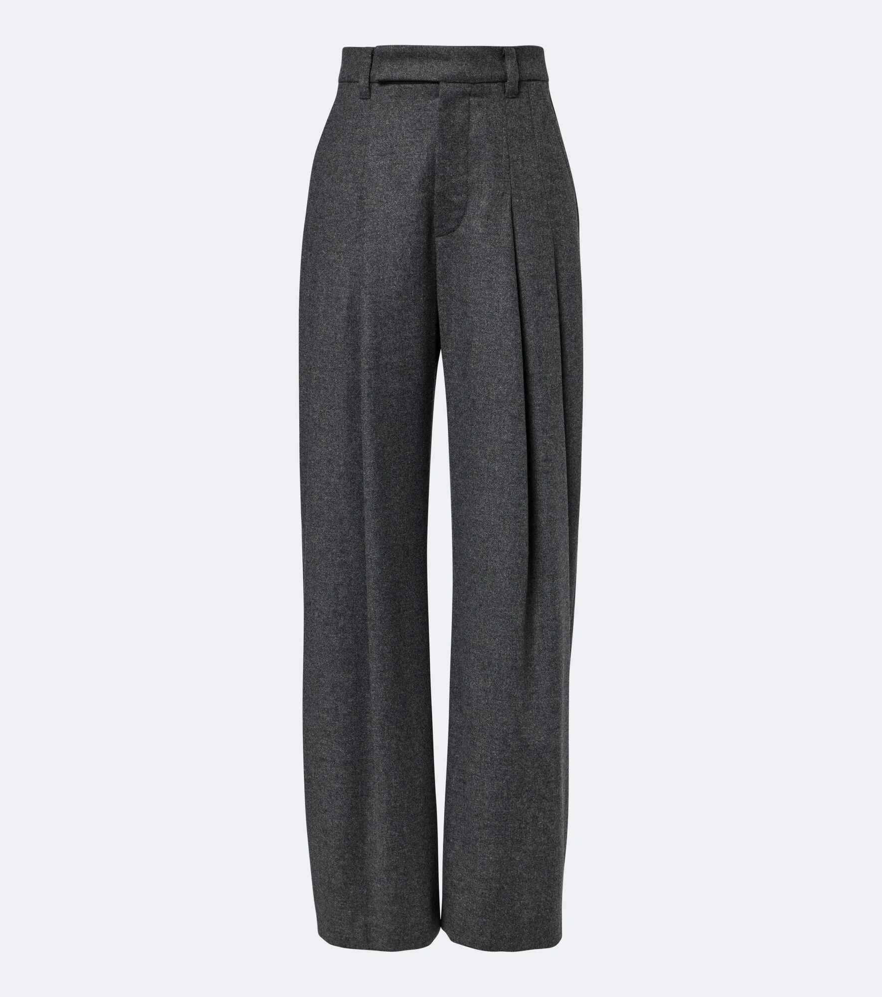 Wool and cashmere wide-leg pants - 1