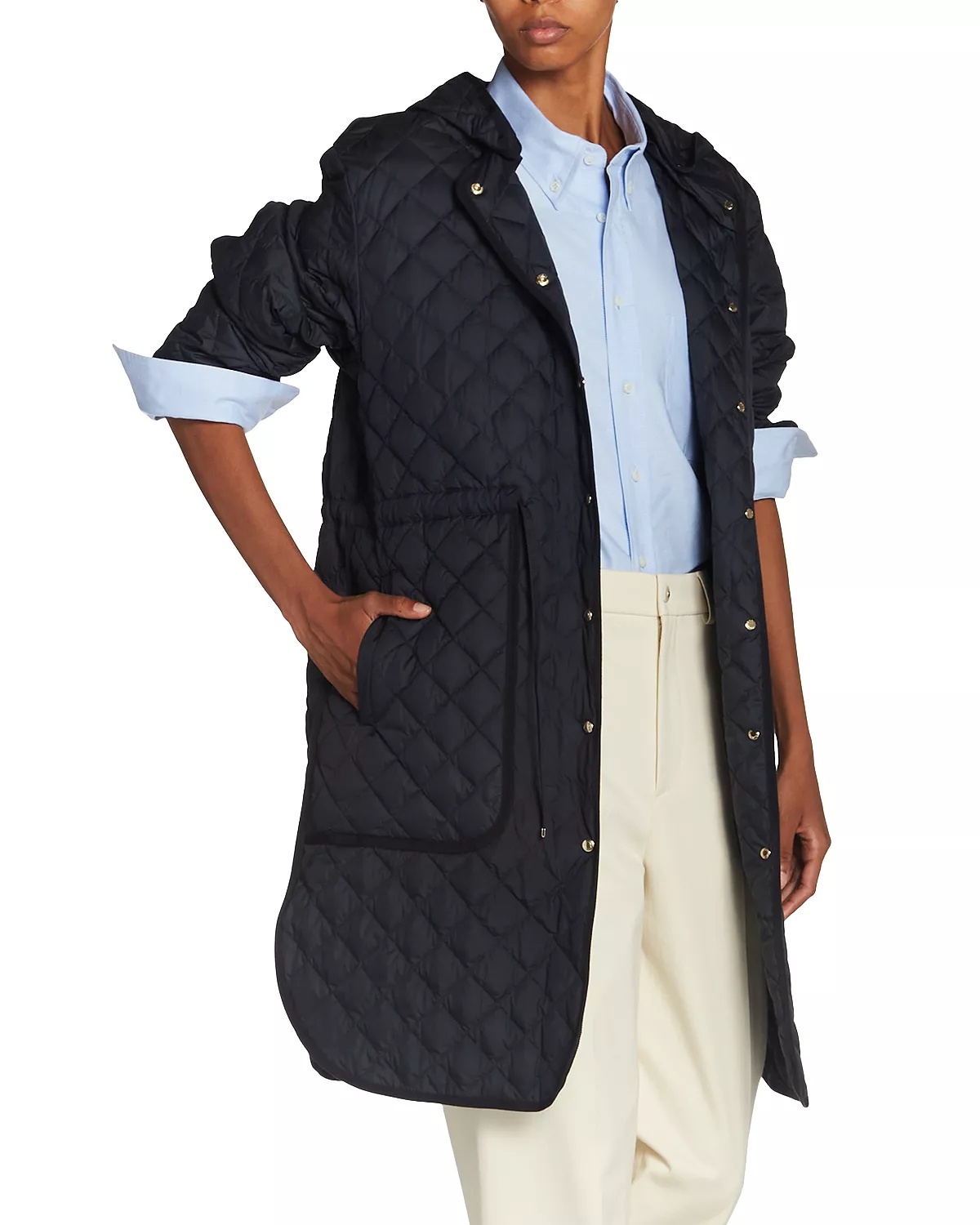 Etelan Quilted Long Parka Coat - 2