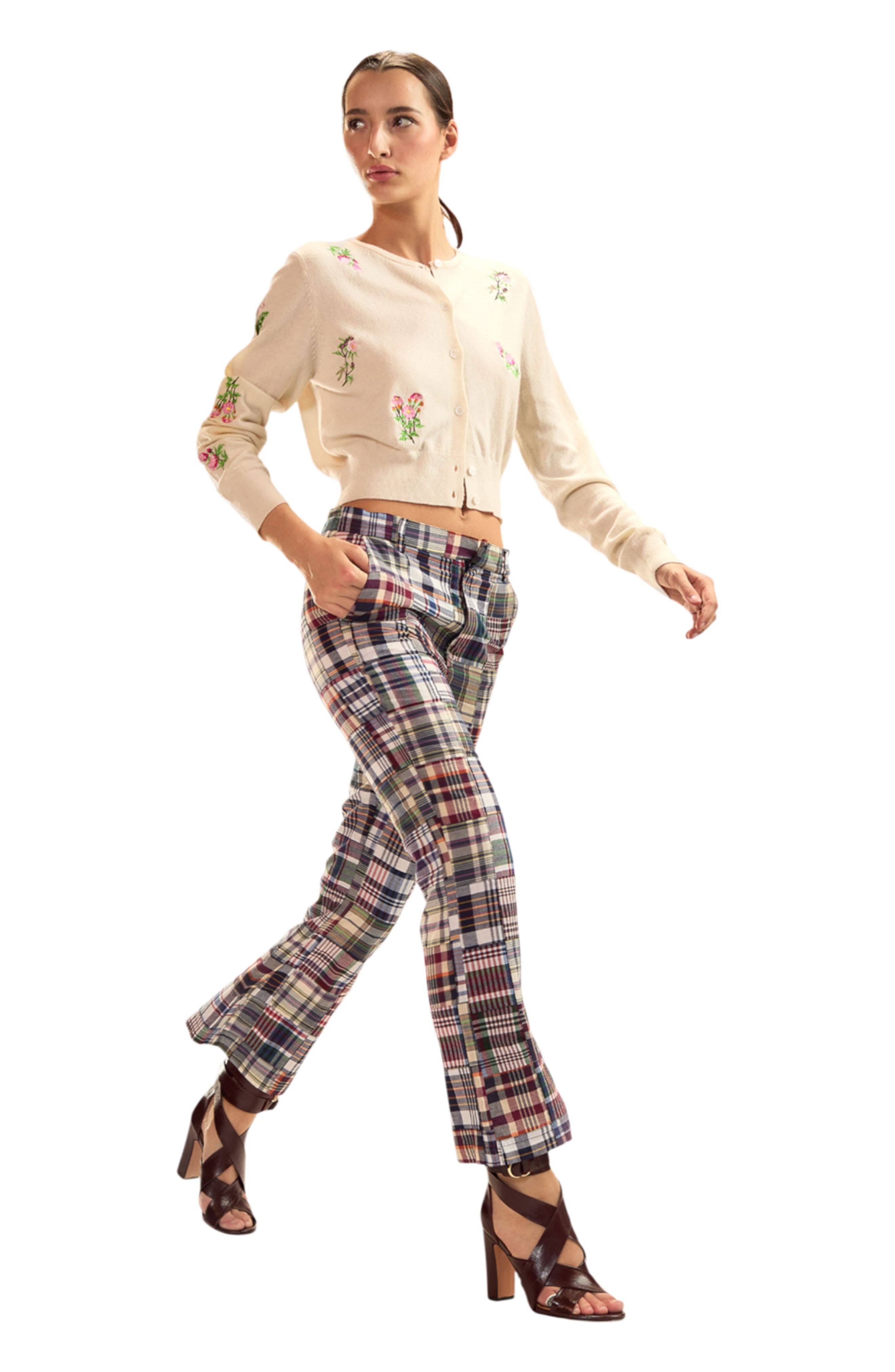 Cynthia Rowley Forget Me Not Cardigan in White Multi at Nordstrom - 2