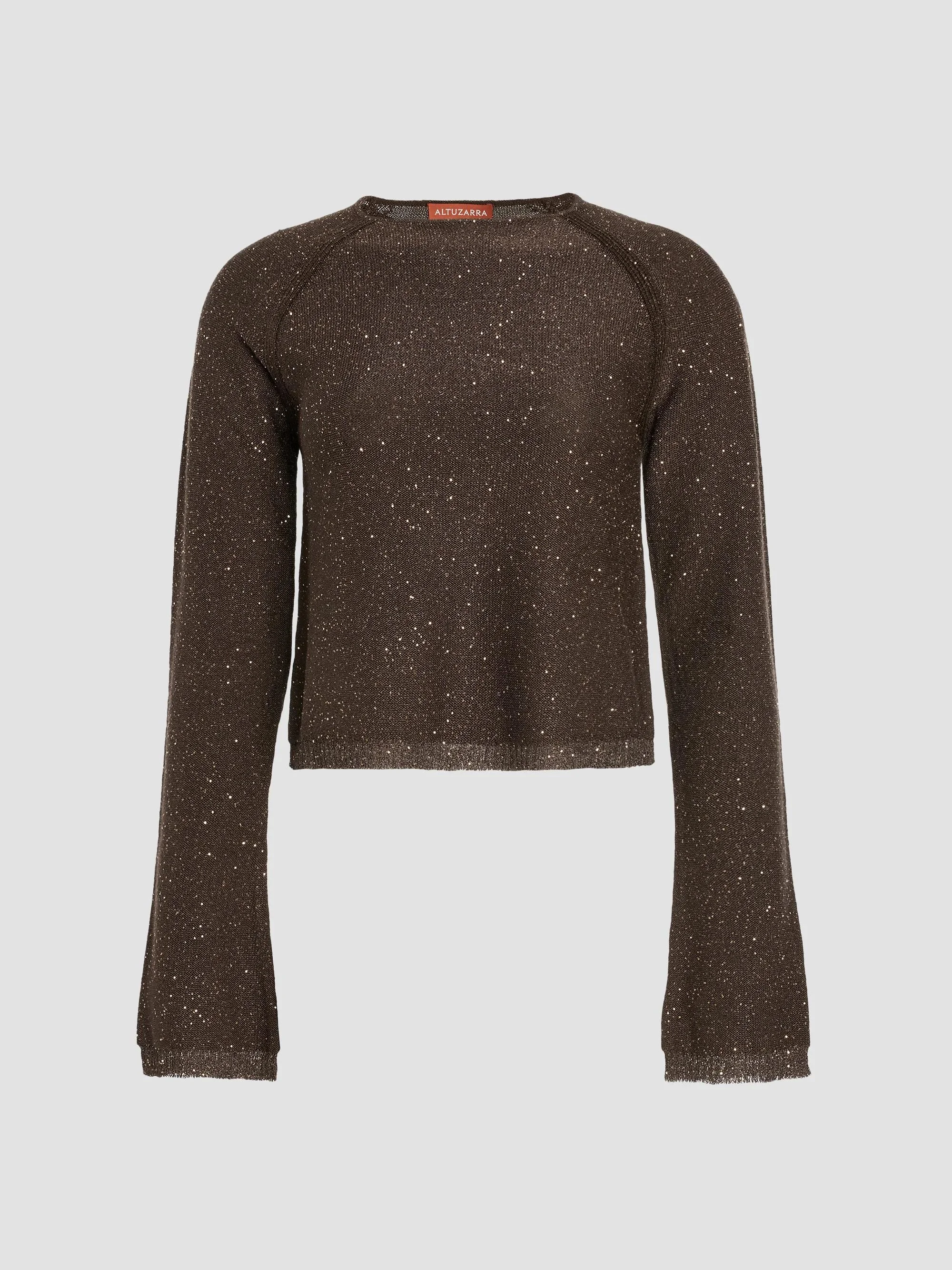 Women's Woody Sequined Sweater - Cocoa - 1