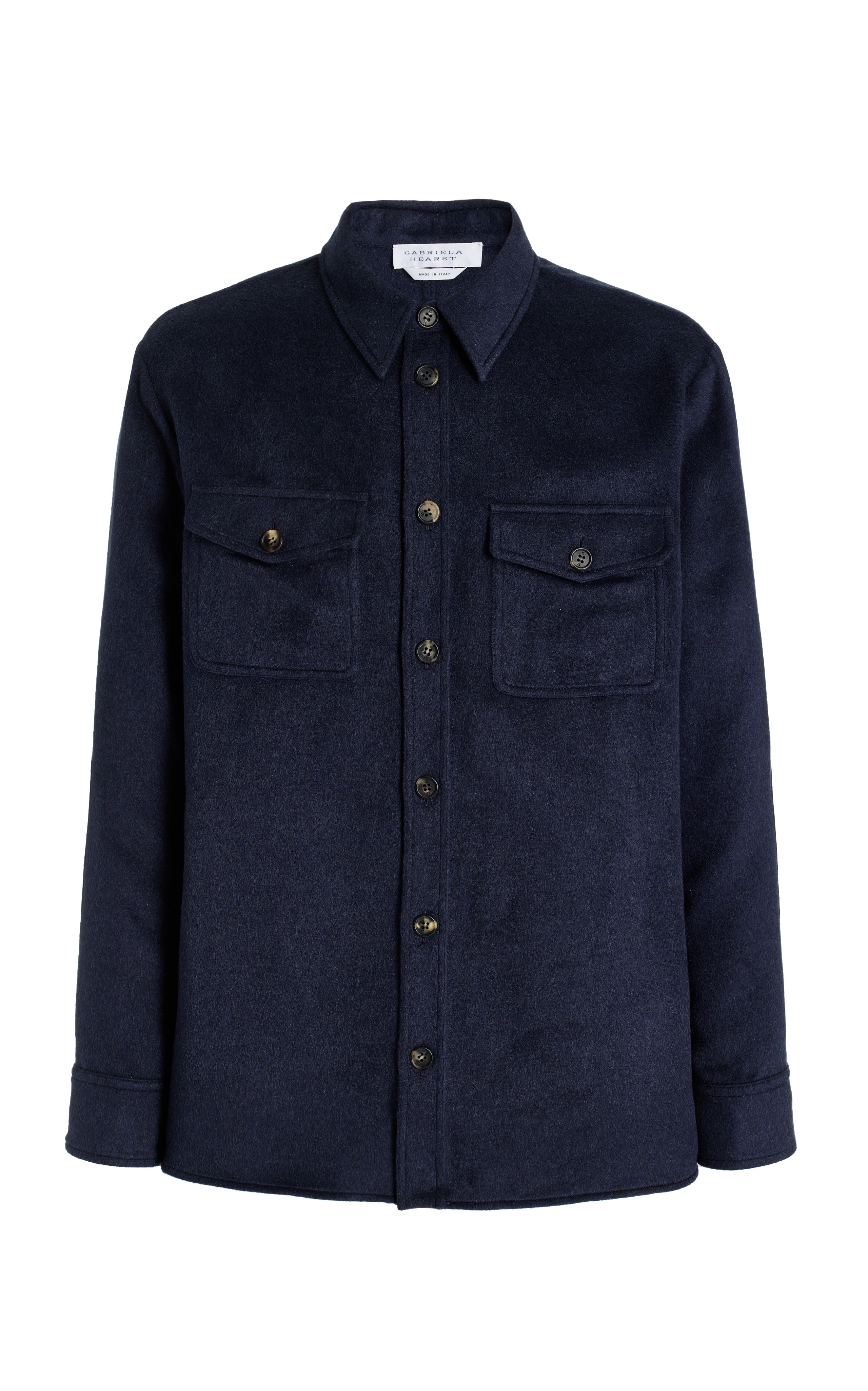 Lucas Overshirt in Midnight Winter Silk - 1