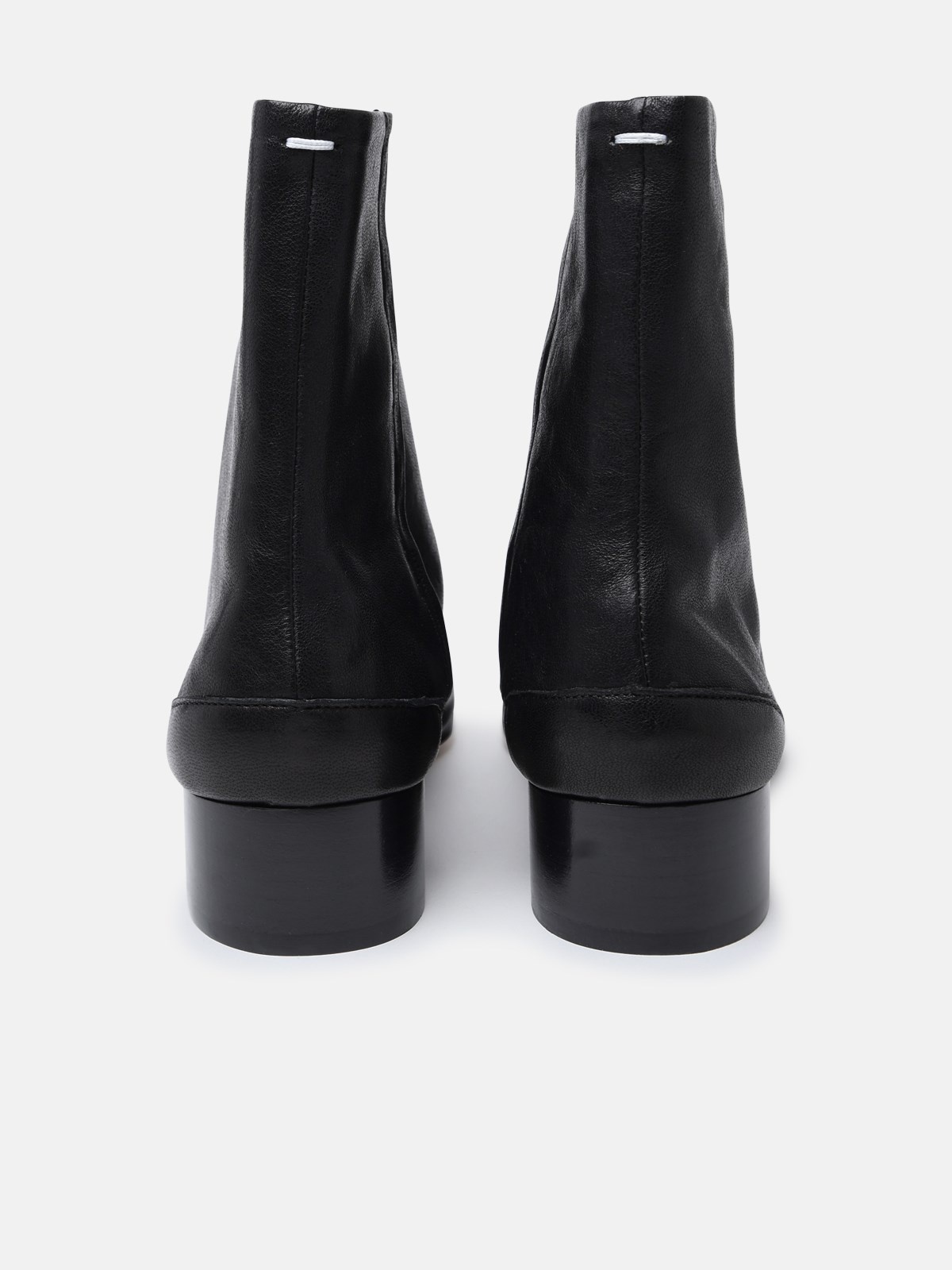 BLACK NAPPA LEATHER ANKLE BOOTS - 4