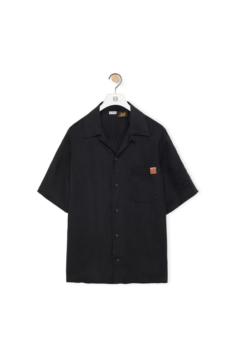 Bowling shirt in linen 1