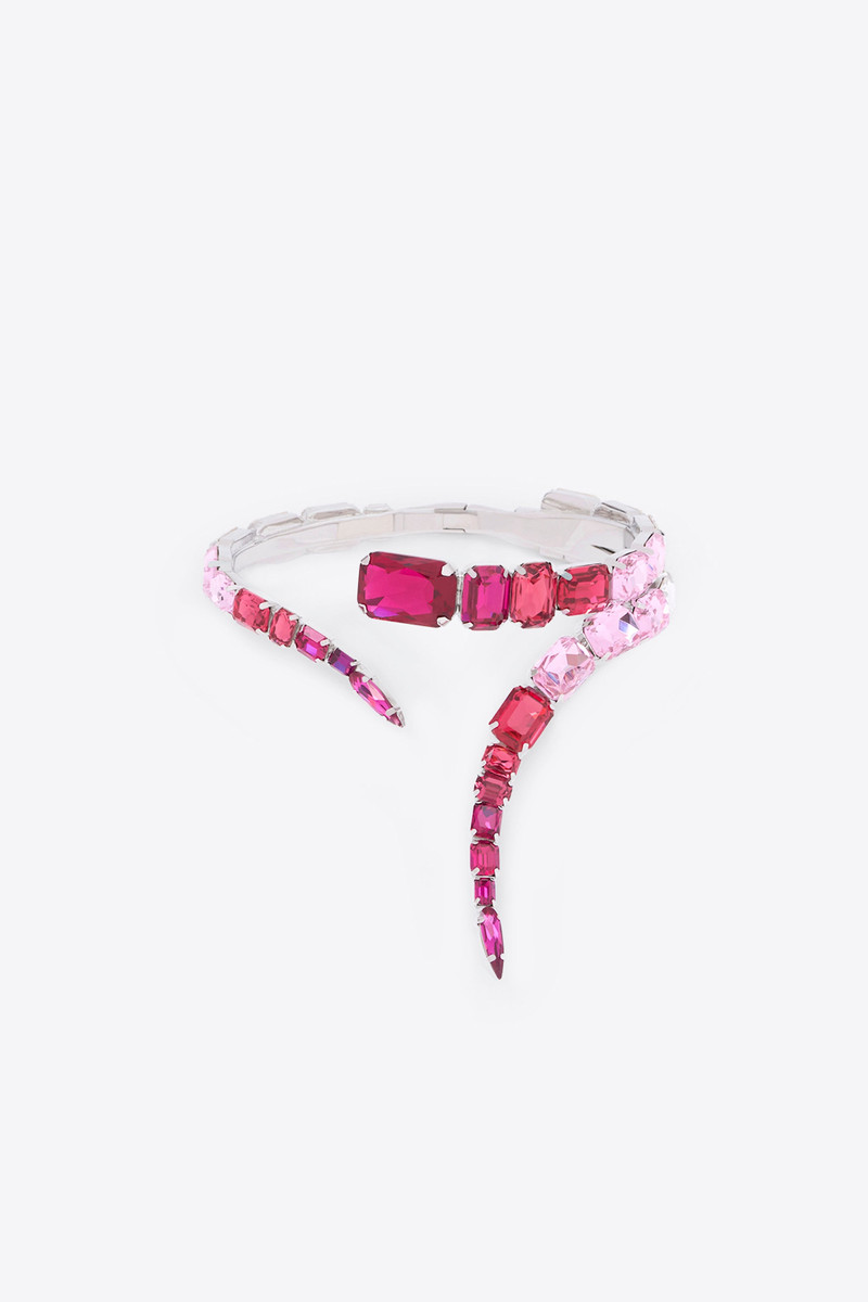 OMBRE CRYSTAL WRAP CHOKER NECKLACE 1