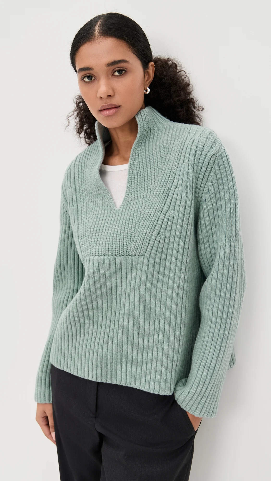 Meron Sweater In Melange Merino - 1