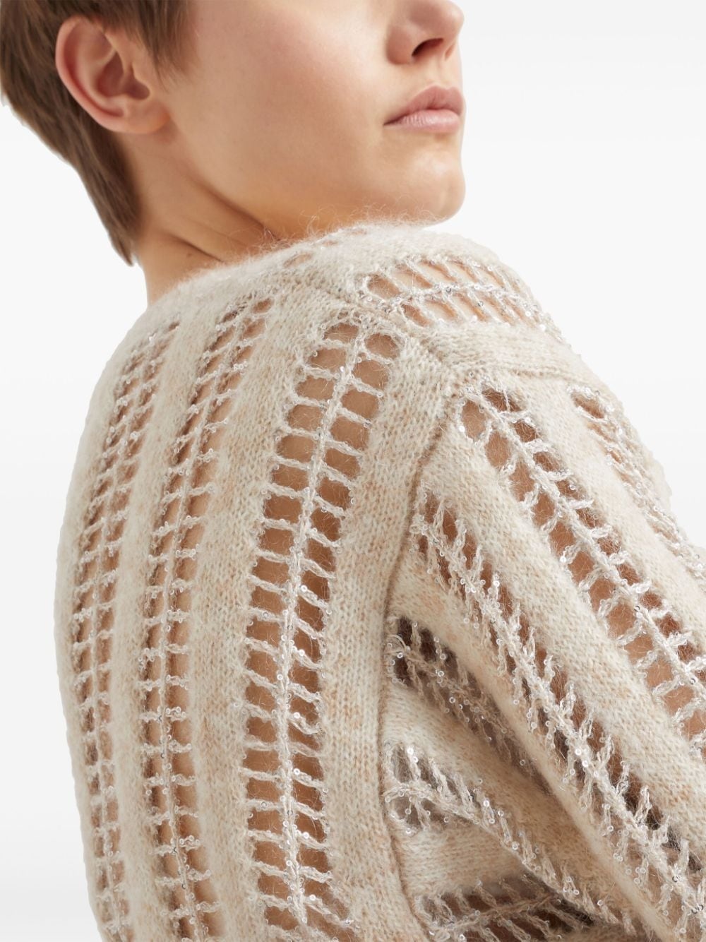 open-knit jumper - 5