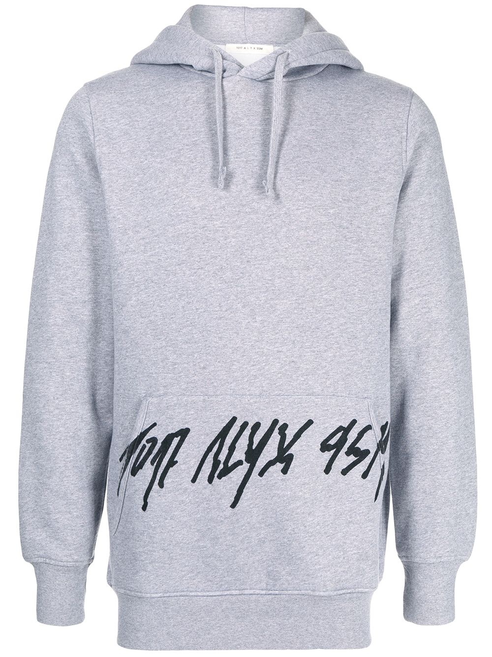 logo-print drawstring hoodie - 1