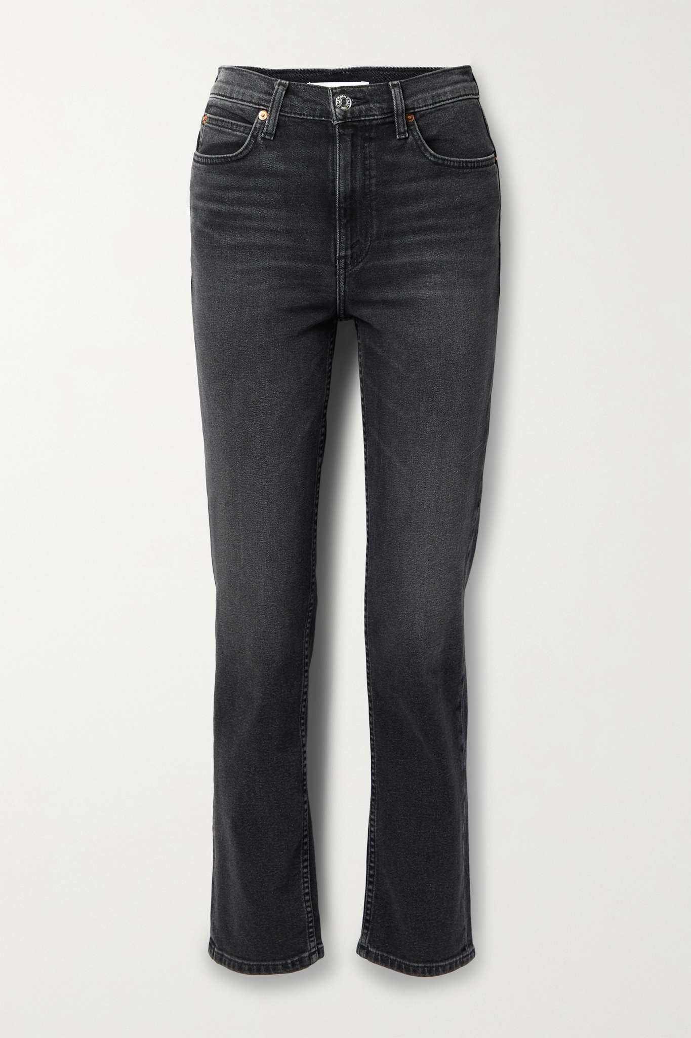 70s high-rise straight-leg jeans - 1