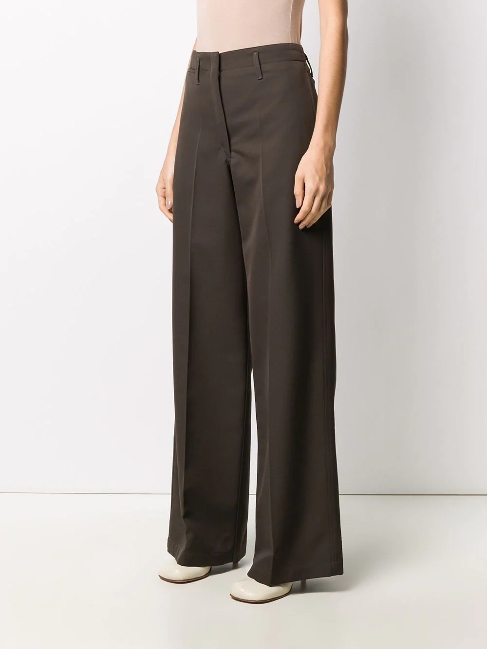 wide-leg tailored trousers - 3