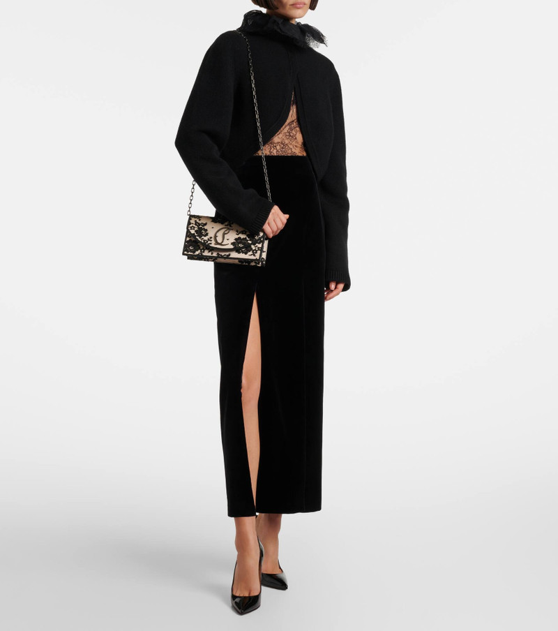 Christian Louboutin Loubi54 Small lace clutch outlook