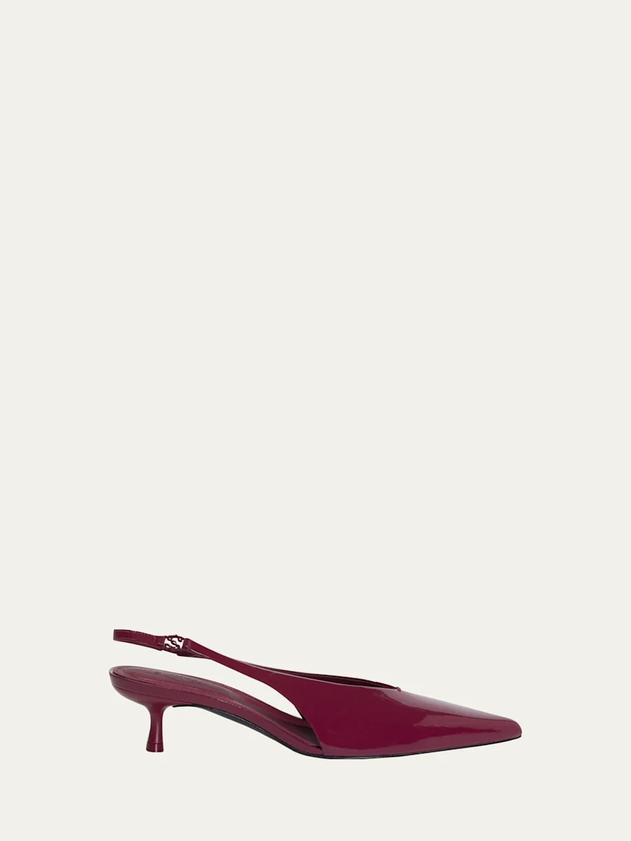 Sylvie Slingback Kitten-Heel Pumps - 1