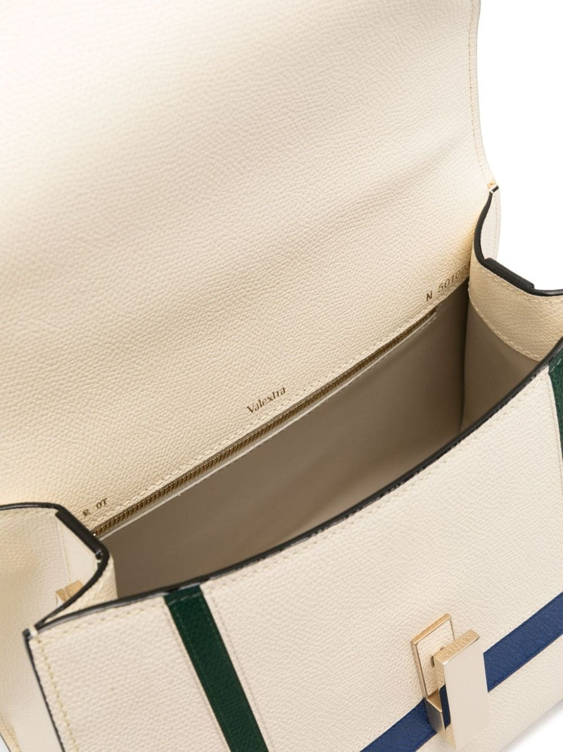 Iside Geometric leather tote bag 5