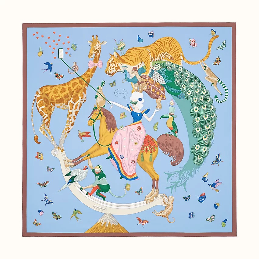 Hermes Story scarf 90 - 1