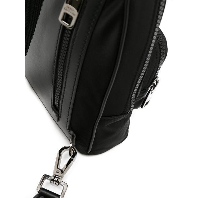 Logo-appliqué zipped backpack - 4