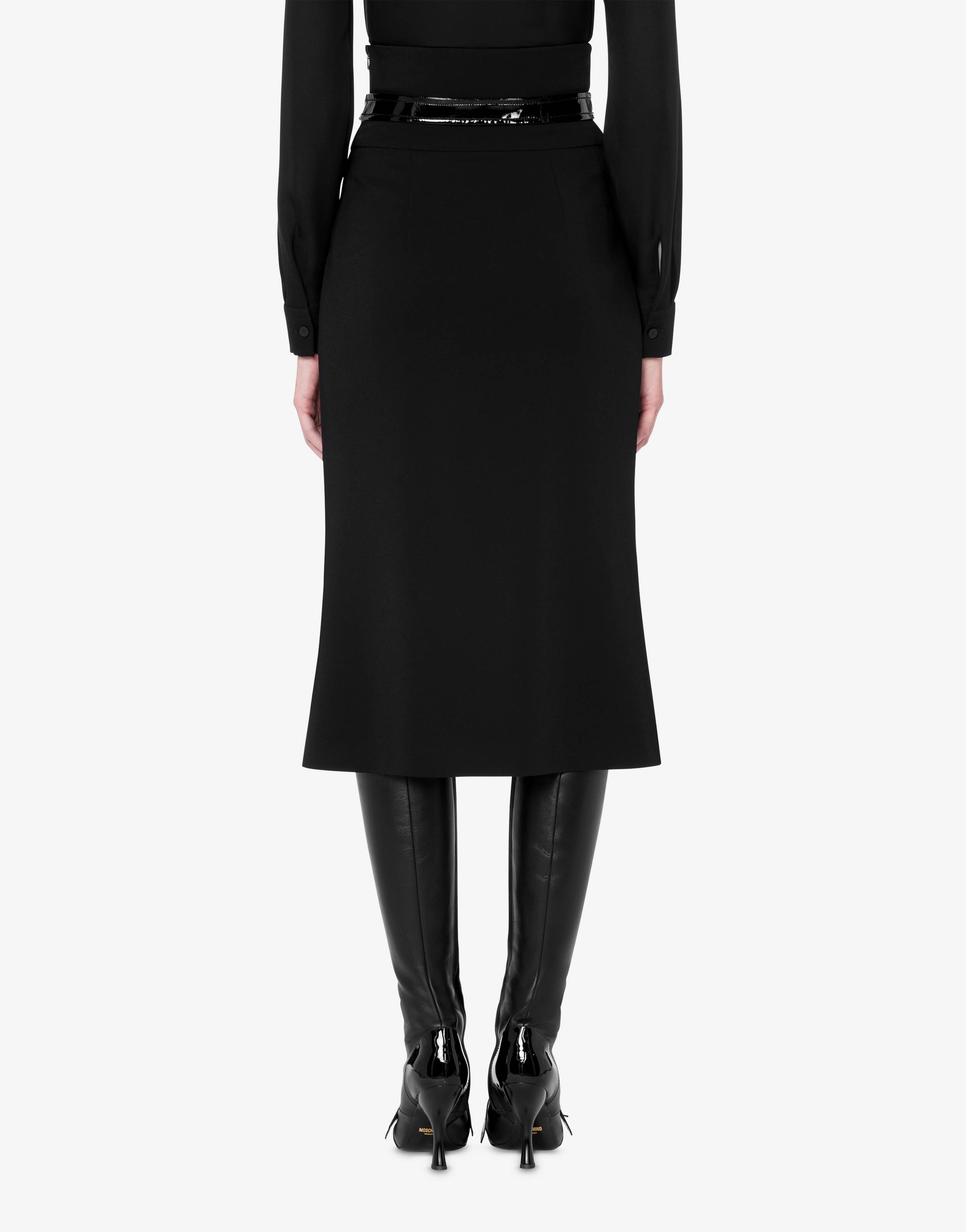 BONDAGE BUCKLE CADY STRETCH SKIRT - 3