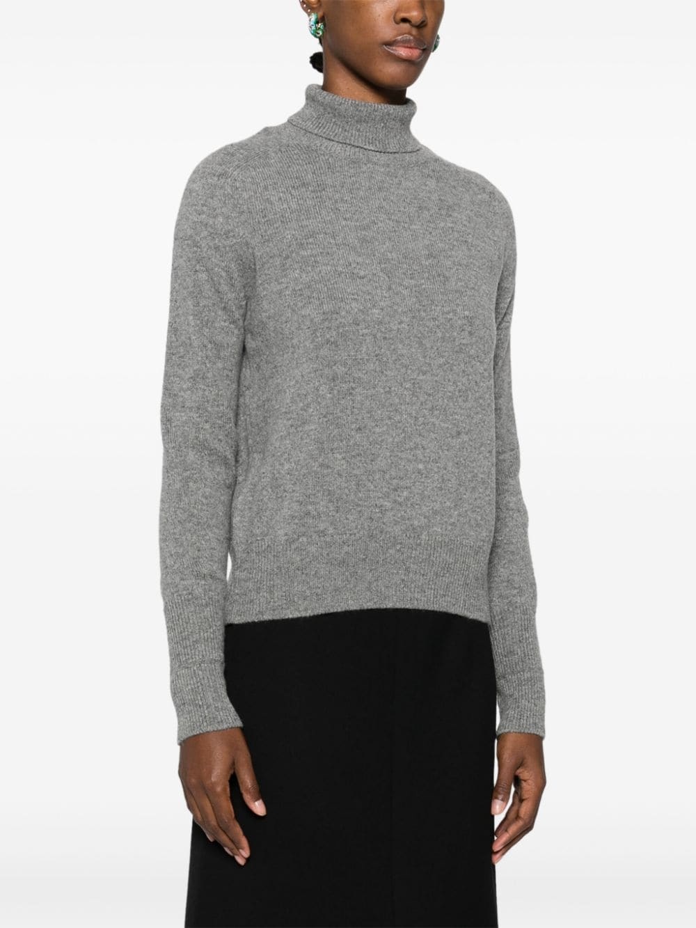 roll-neck wool jumper - 3