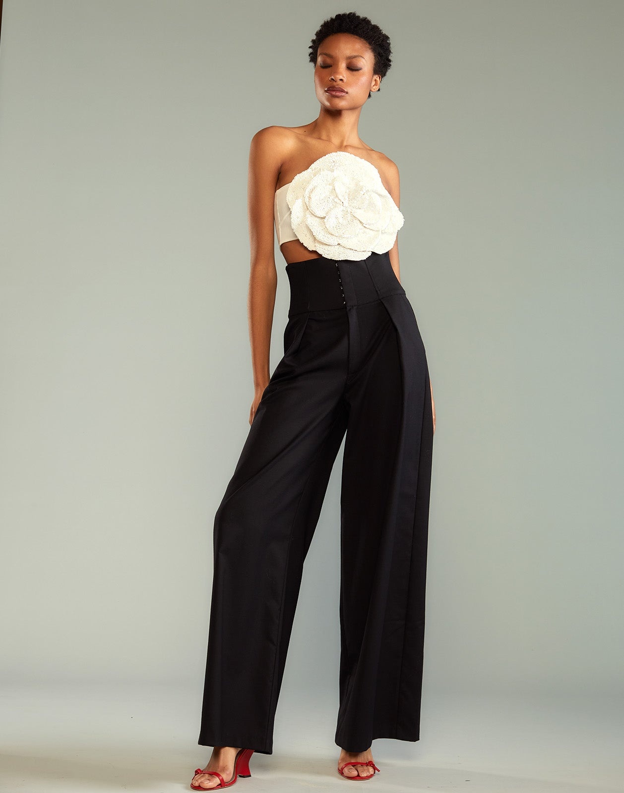 Corset Waist Pants - 4