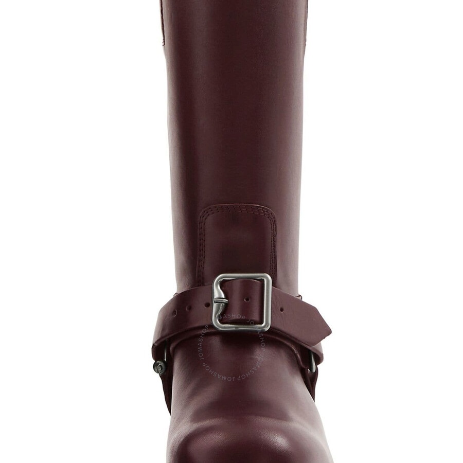 Burberry Saddle Buckled Leather Boots - 2