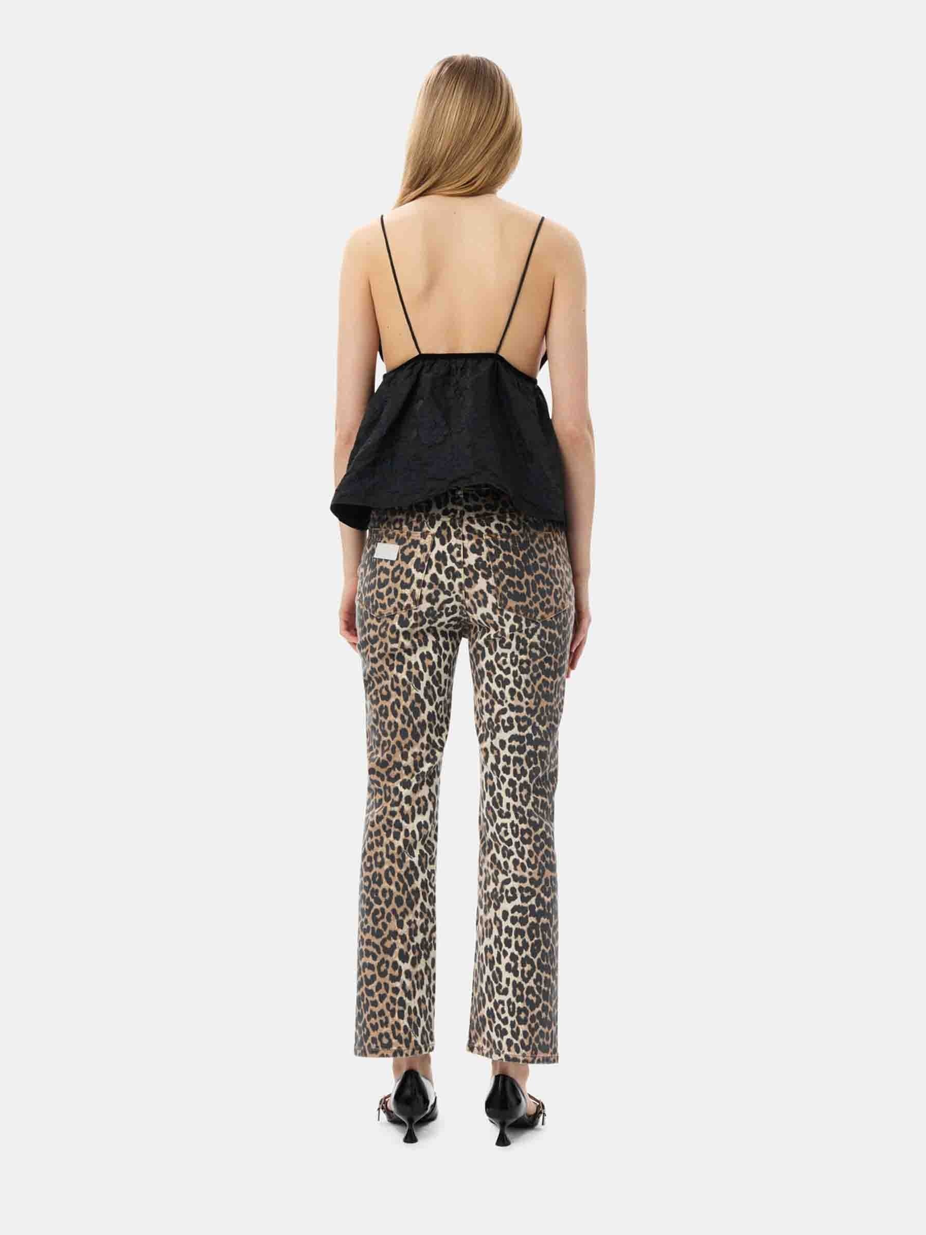 PRINTED CROPPED JEANS - 5