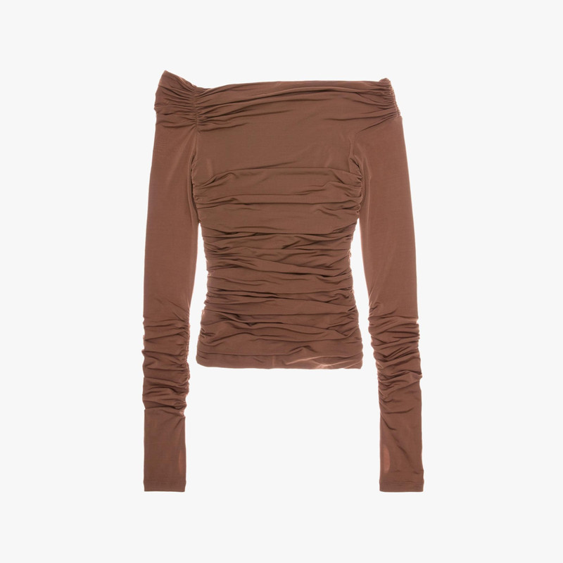 RUCHED OFF-THE-SHOULDER TOP 1