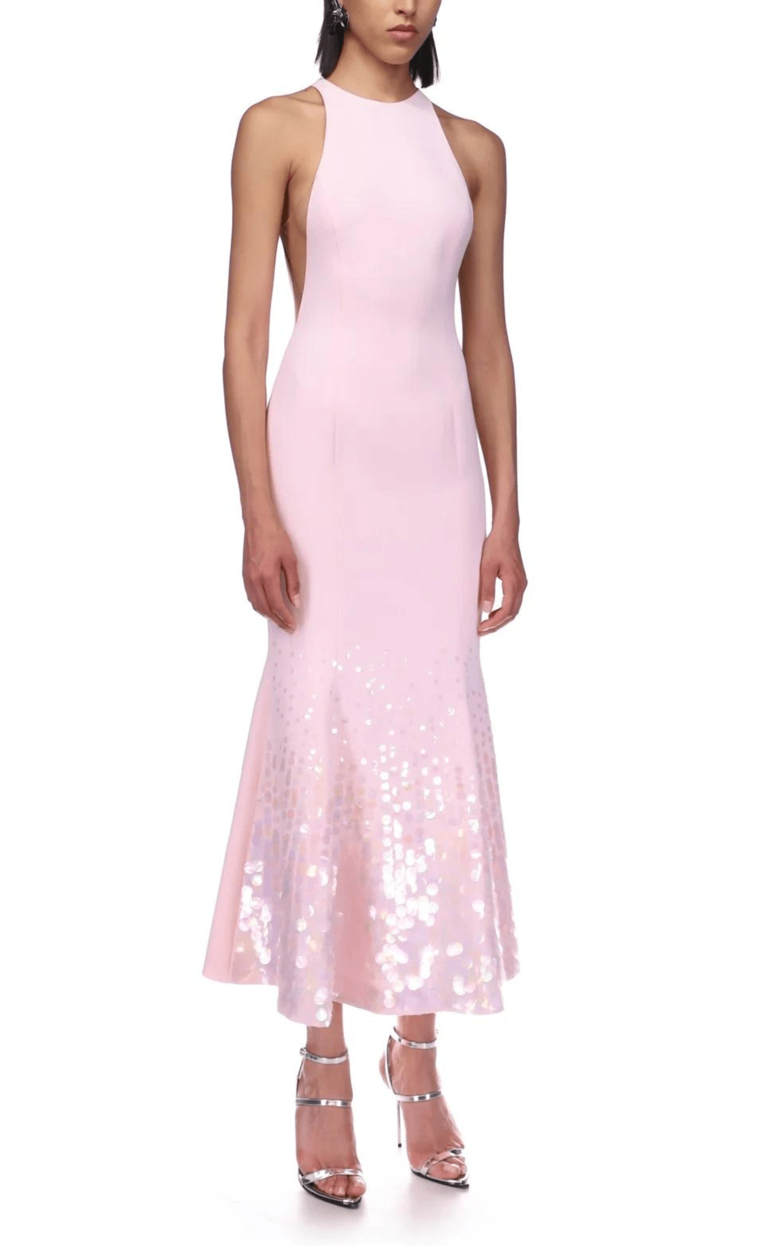 Paillette Illusion Midi Dress - 4