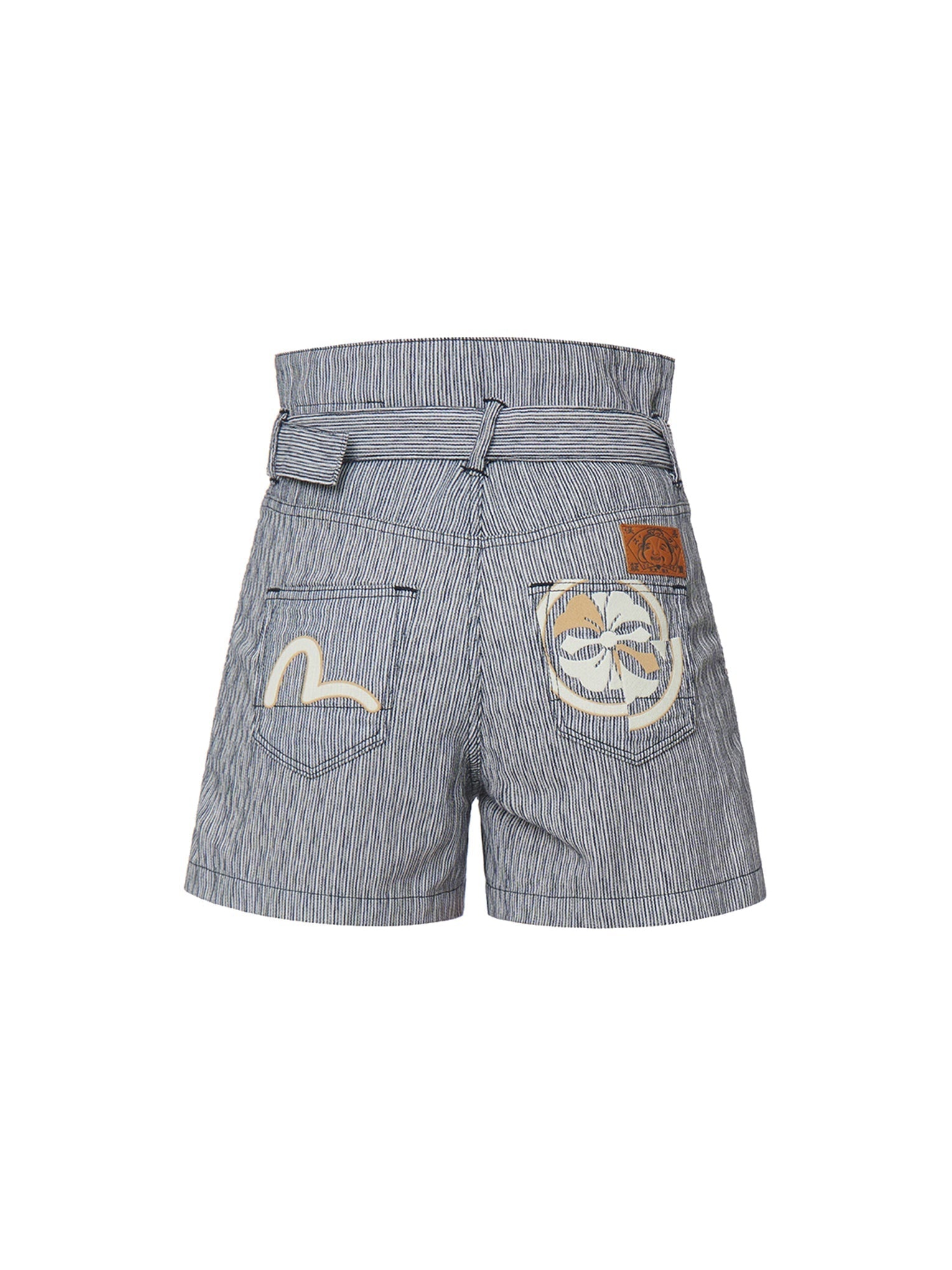 Kamon Print Paper Bag Dobby Shorts - 18