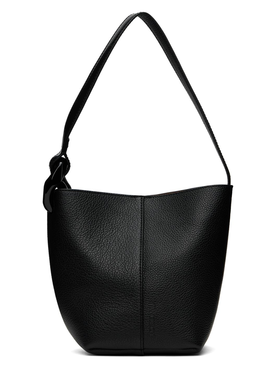 ハンドバッグ J W ANDERSON BLACK LEATHER SMALL JWA CORNER HANDBAG JW ANDERSON JWA Corner small chain-embellished leather