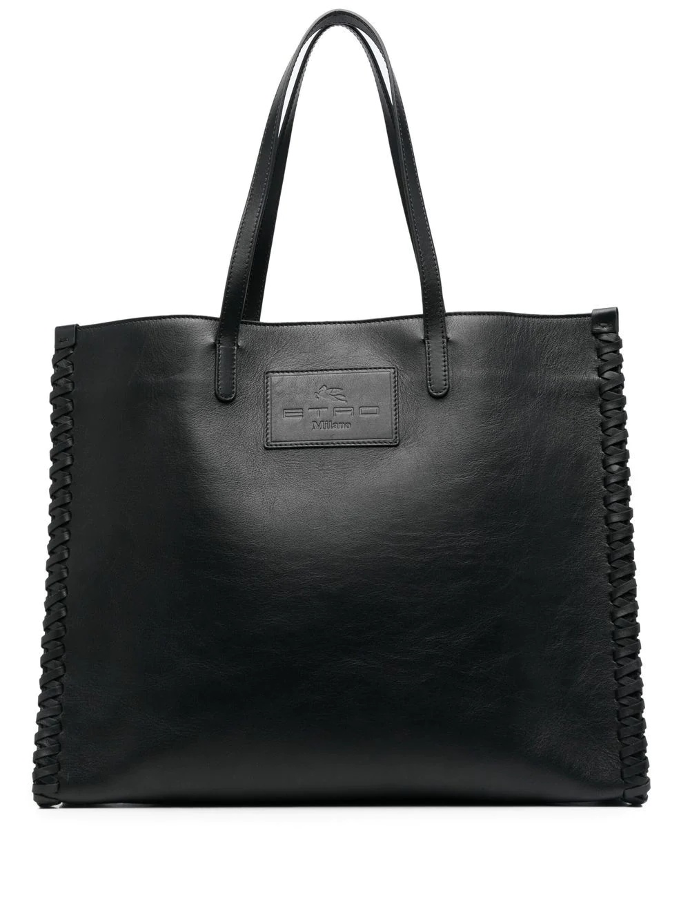 whipstitch-trim tote bag - 1