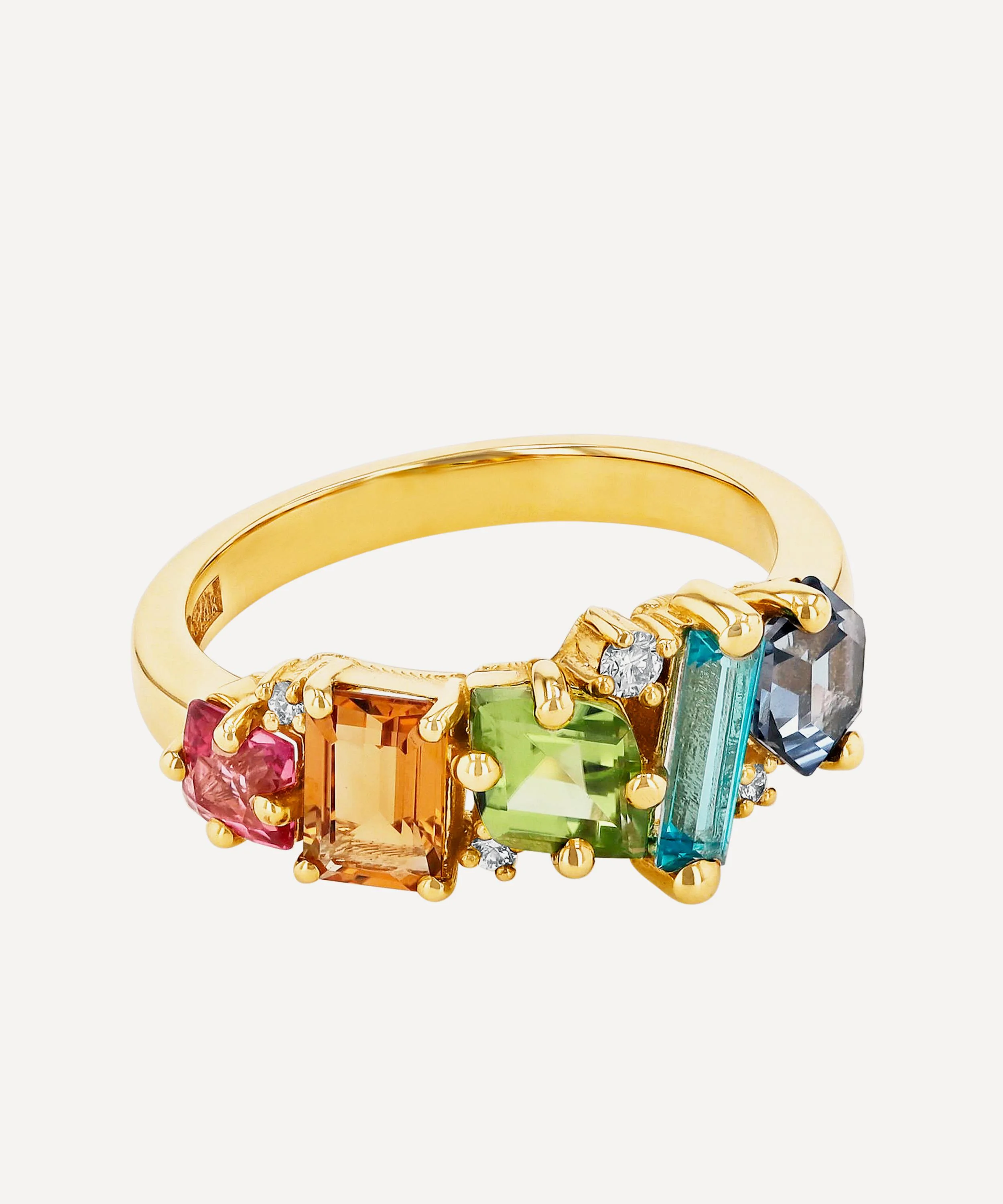14ct Gold Nadima Glimmer Band Ring - 1