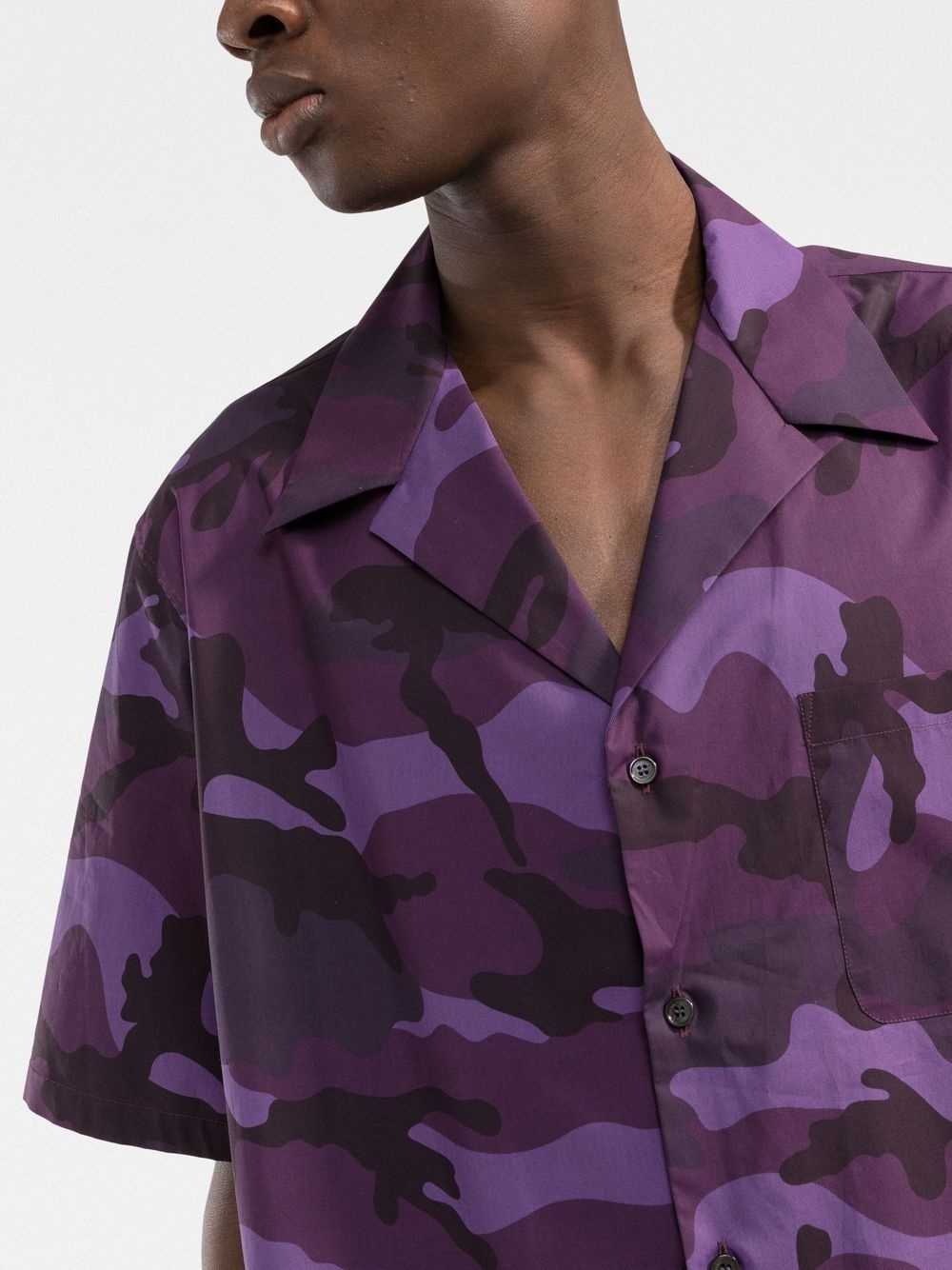 camouflage print short-sleeve shirt - 5