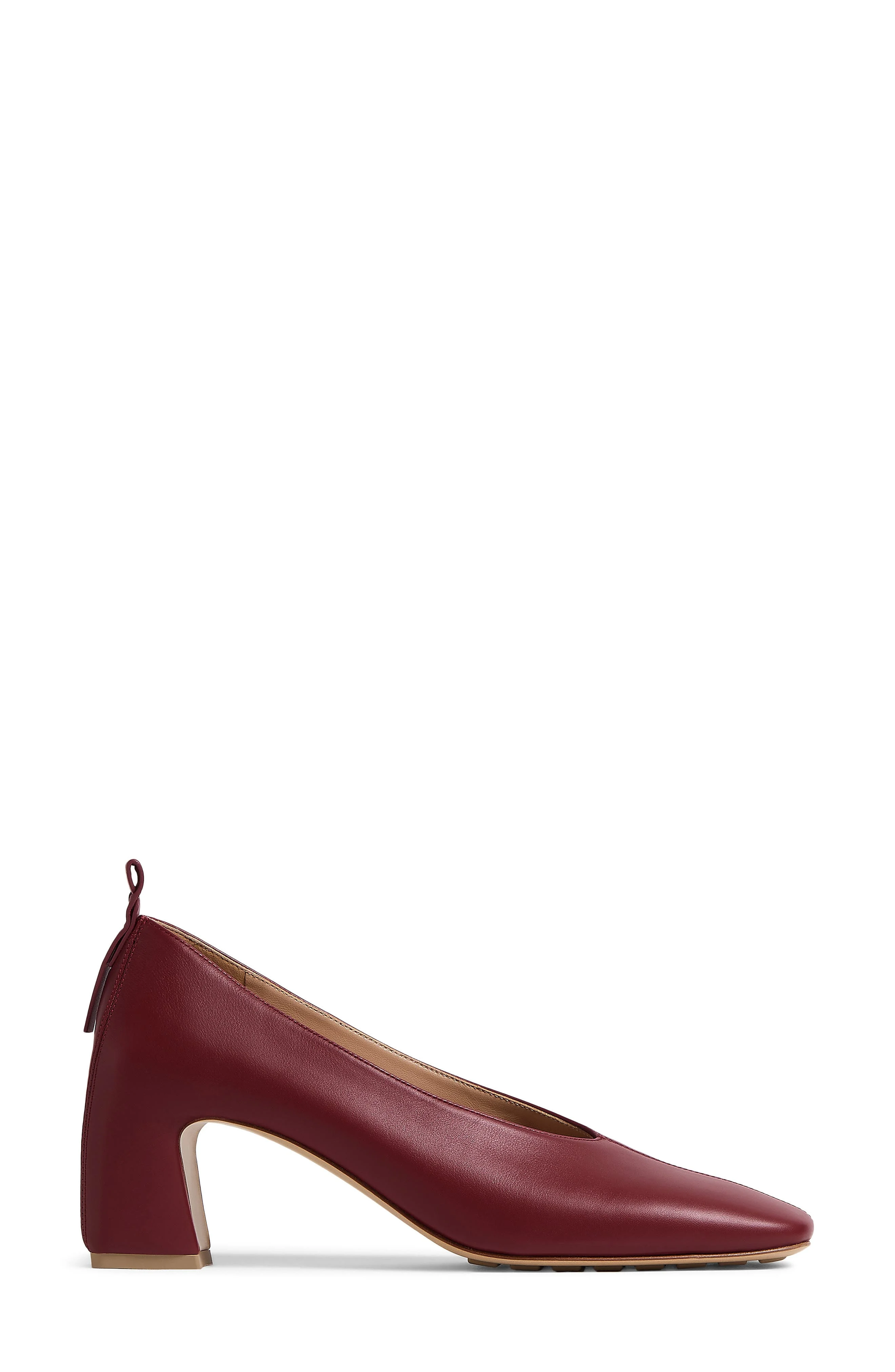 Bottega Veneta Lucy Square Toe Pump in Lava Red at Nordstrom - 1