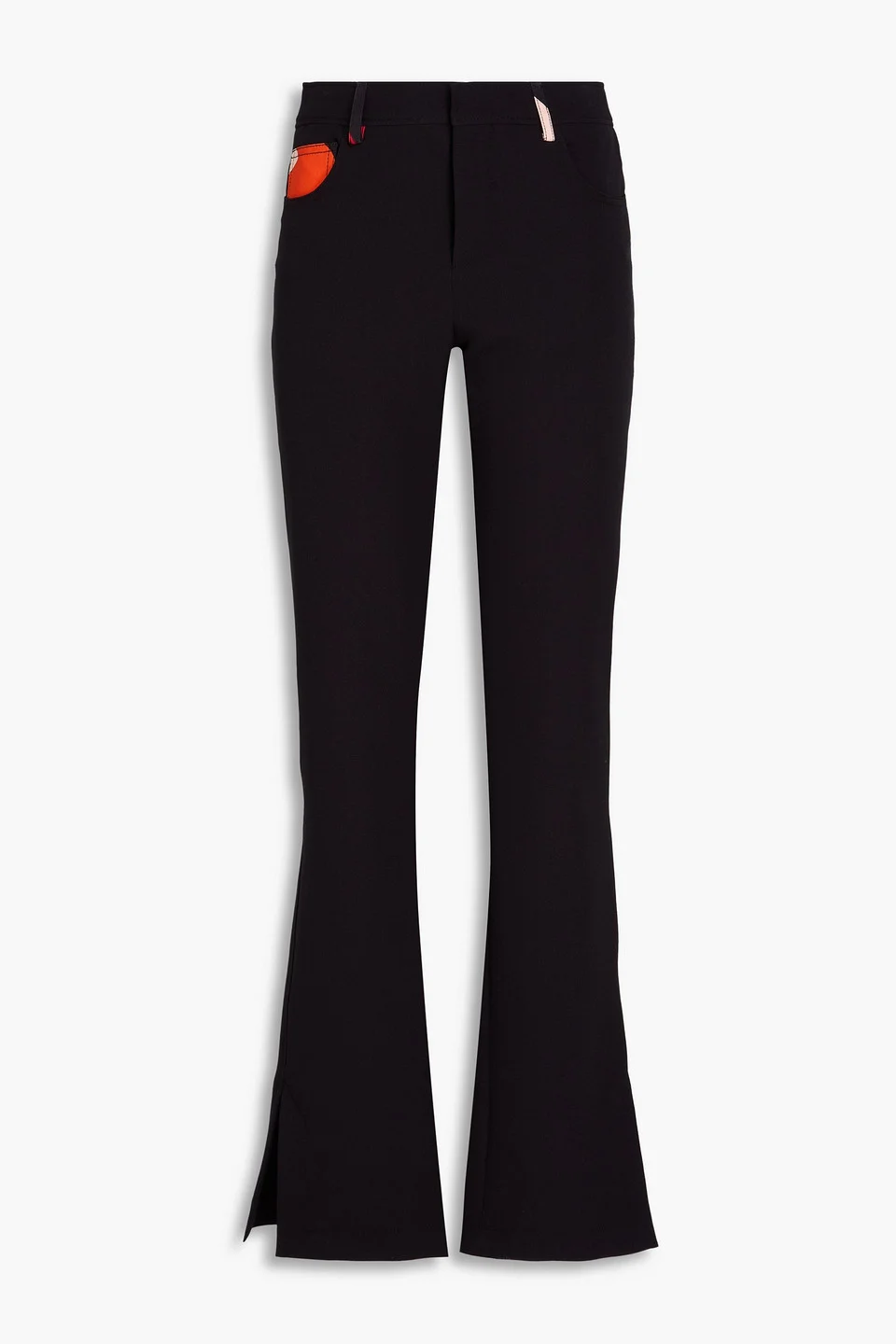 Stretch-crepe bootcut pants - 1