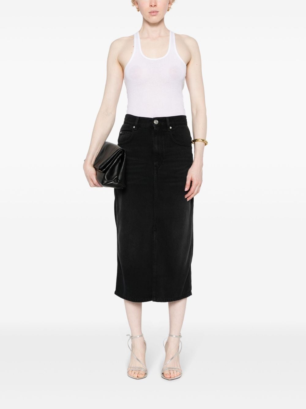 Tilauria denim midi skirt - 2