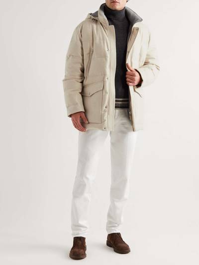 Brunello Cucinelli Quilted Wool-Blend Twill Hooded Down Parka outlook