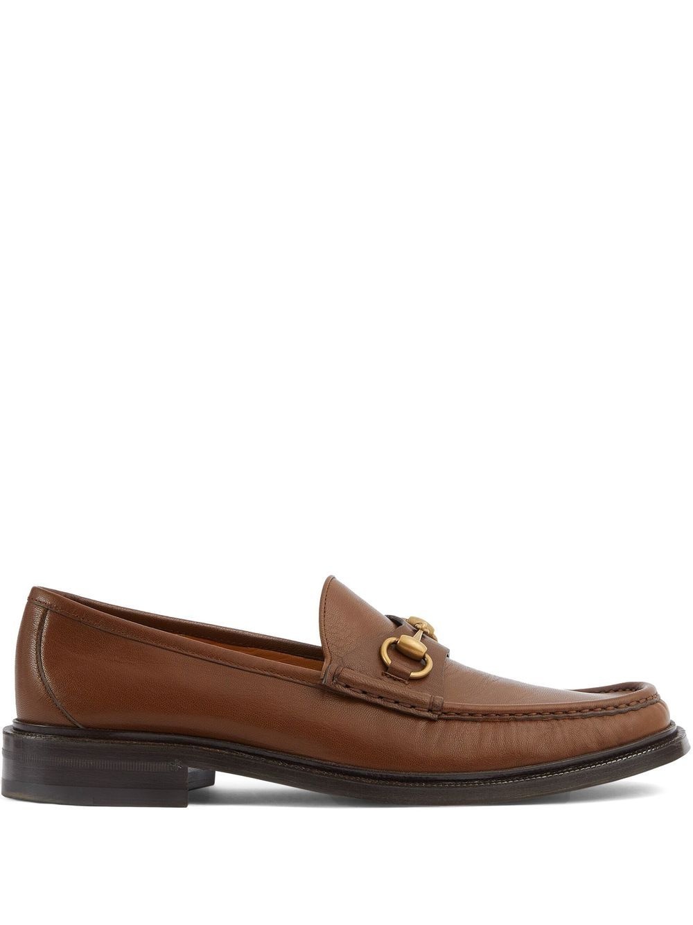 Horsebit almond-toe loafers - 1